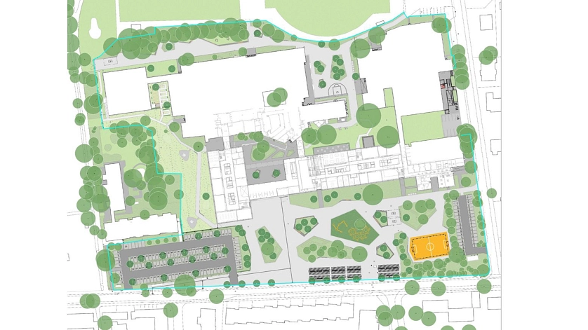 Erweiterung des Georg-Büchner-Gymnasiums - Lageplan
