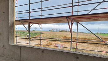 09.11.2023 - Blick aus Klassenraum Richtung Mühle