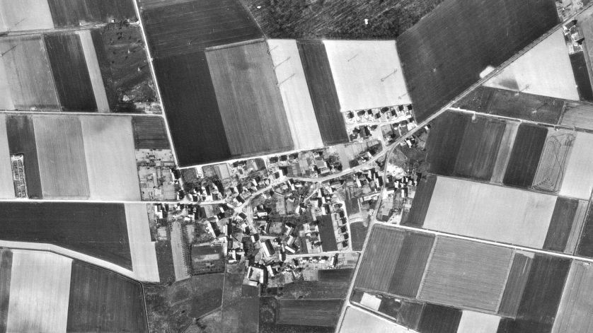 Almhorst, Luftbild aus dem Jahr 1971