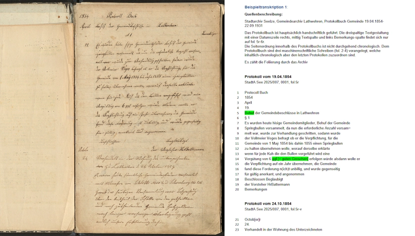 Beispieltranskription