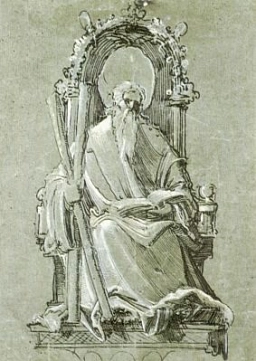 Zeichnung heiliger Andreas