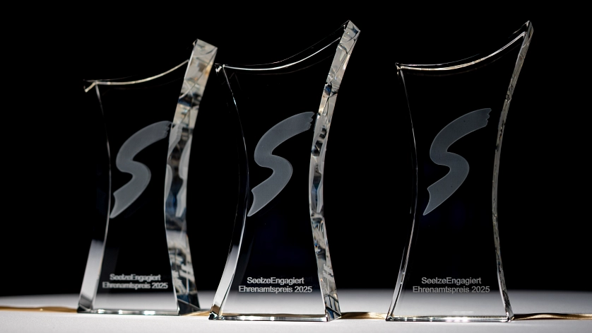 Glasskulptur Ehrenamtspreis "SeelzeEngagiert"&nbsp;&copy;&nbsp;Stadt Seelze
