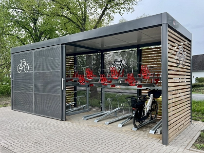 Fahrradgaragen am Bahnhof Dedensen/Gümmer&nbsp;&copy;&nbsp;Stadt Seelze