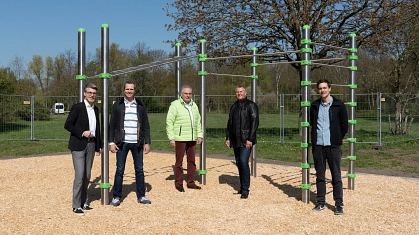 Fitnessgerät im Bürgerpark © Stadt Seelze