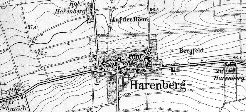 Harenberg Karte von 1961