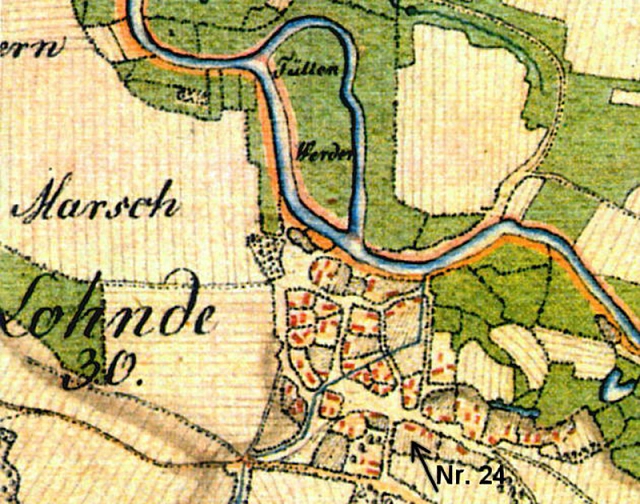 Karte von Lohnde 1781