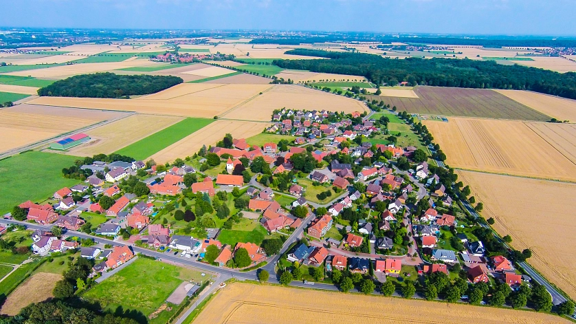 Luftbild von Kirchwehren 2015