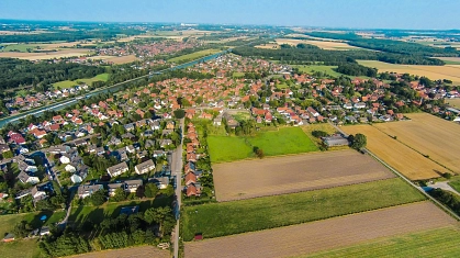Luftbild Dedensen © Stadt Seelze