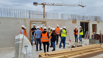 Neubau Grundschule Seelze Süd - Besuch auf der Baustelle 02