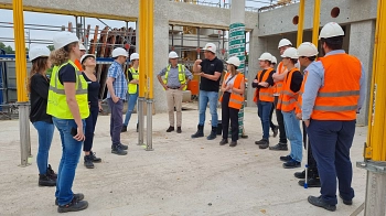 Neubau Grundschule Seelze Süd - Besuch auf der Baustelle 04