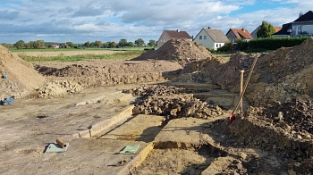 Neubau GS + Kita in Harenberg - Ausgrabungsarbeiten