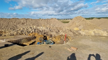 Neubau GS + Kita in Harenberg - Ausgrabungsarbeiten