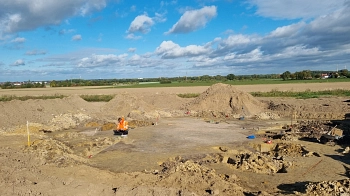 Neubau GS + Kita in Harenberg - Ausgrabungsarbeiten