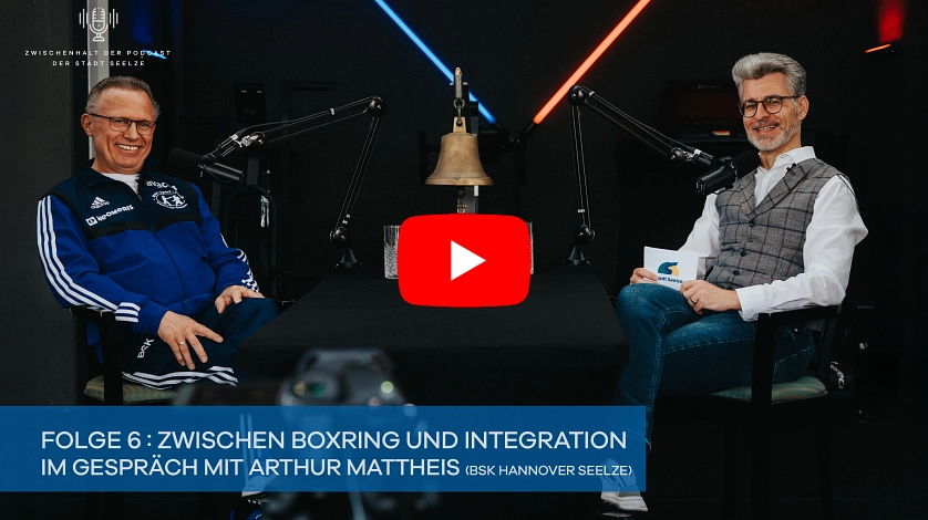 Hier gelangen Sie zum Podcast Zwischenhal der Stadt Seelze: Folge 6 Zwischen Boxring und Integration mit Arthur Mattheis vom BSK Hannvover-Seelze&nbsp;&copy;&nbsp;Stadt Seelze
