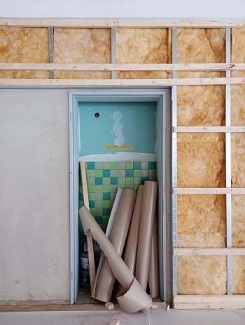 Regenbogenschule - 12.06.2024 - Nische für Trinkbrunnen in der neuen Men