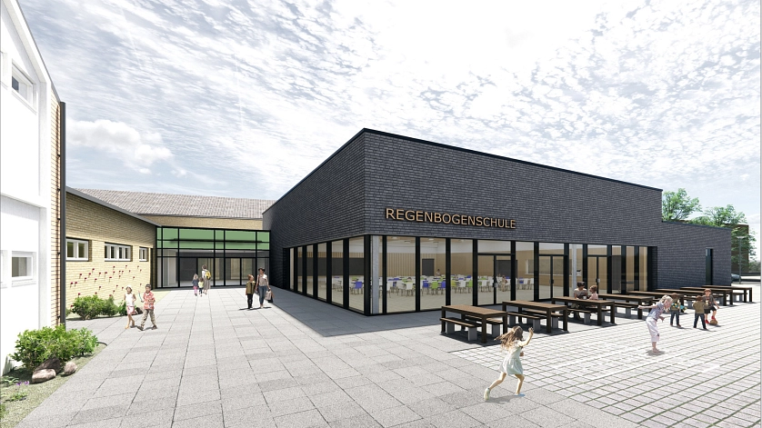 Regenbogenschule Aussenvisualisierung&nbsp;&copy;&nbsp;Stadt Seelze