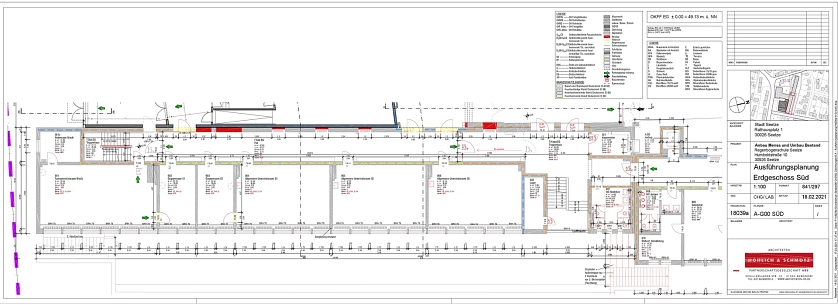 Regenbogenschule Grundriss Erdgeschoss Suedfluegel&nbsp;&copy;&nbsp;Stadt Seelze